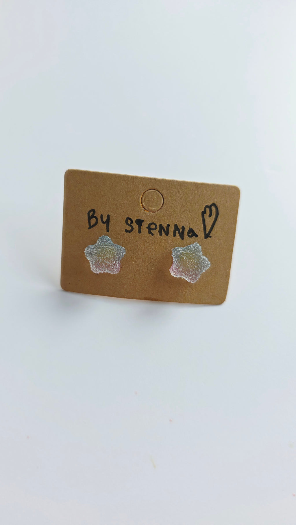 Sour Blue Star Gummy Earrings