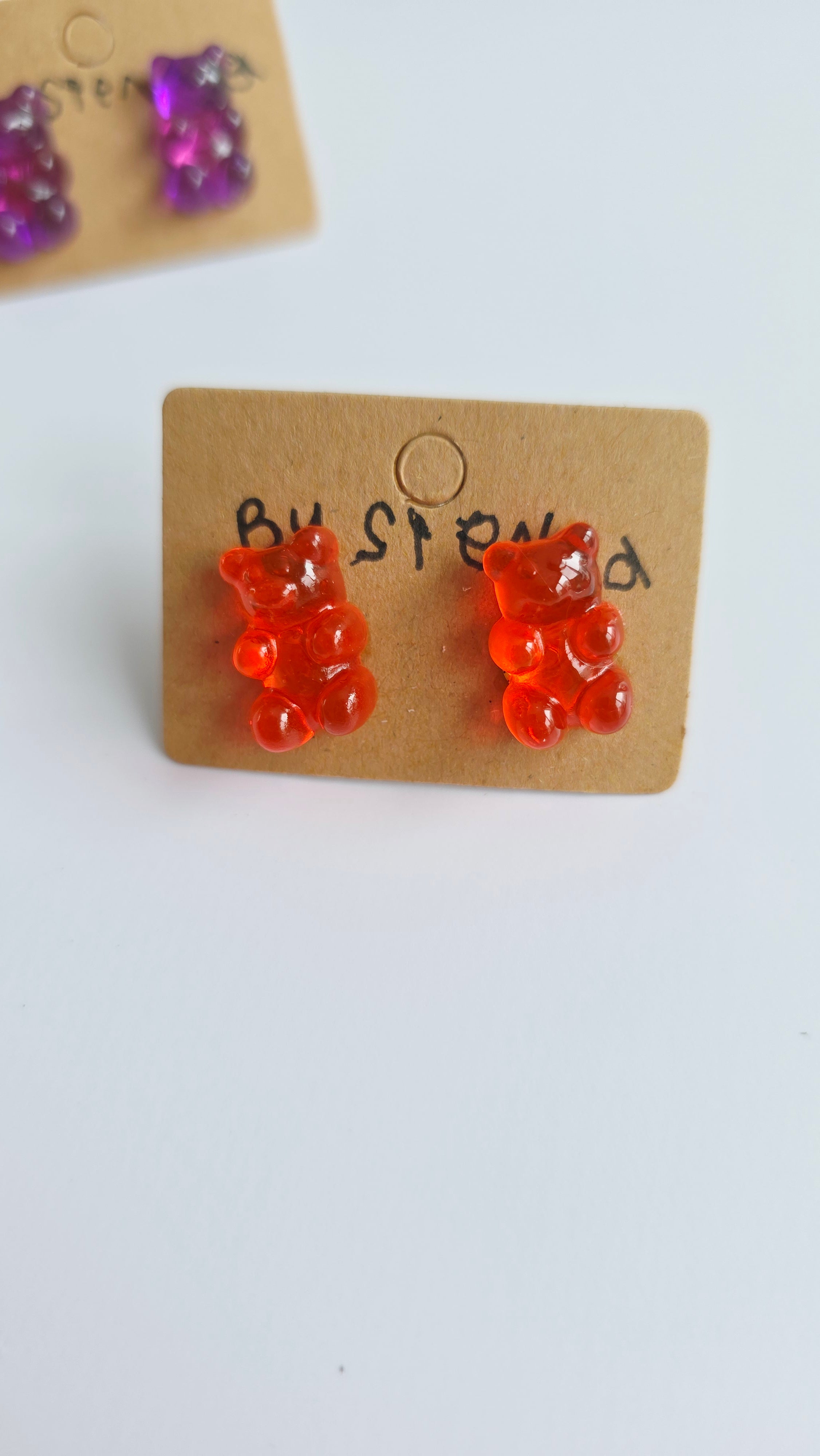 Red Gummy Bear Earrings