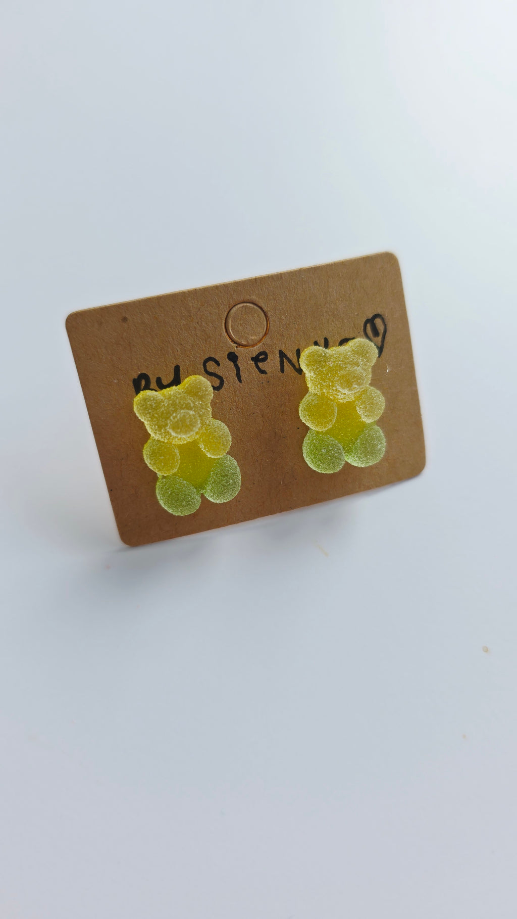 Sour Yellow Gummy Bear Earrings