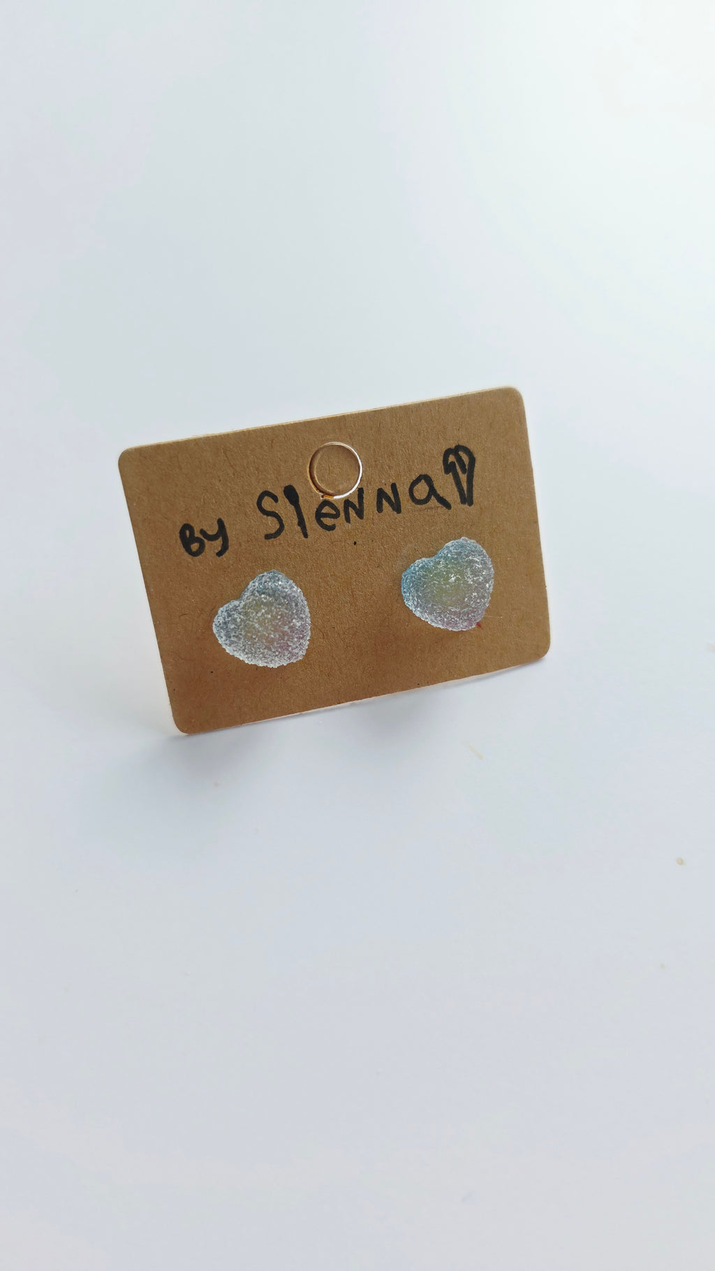Sour Blue Heart Gummy Earrings
