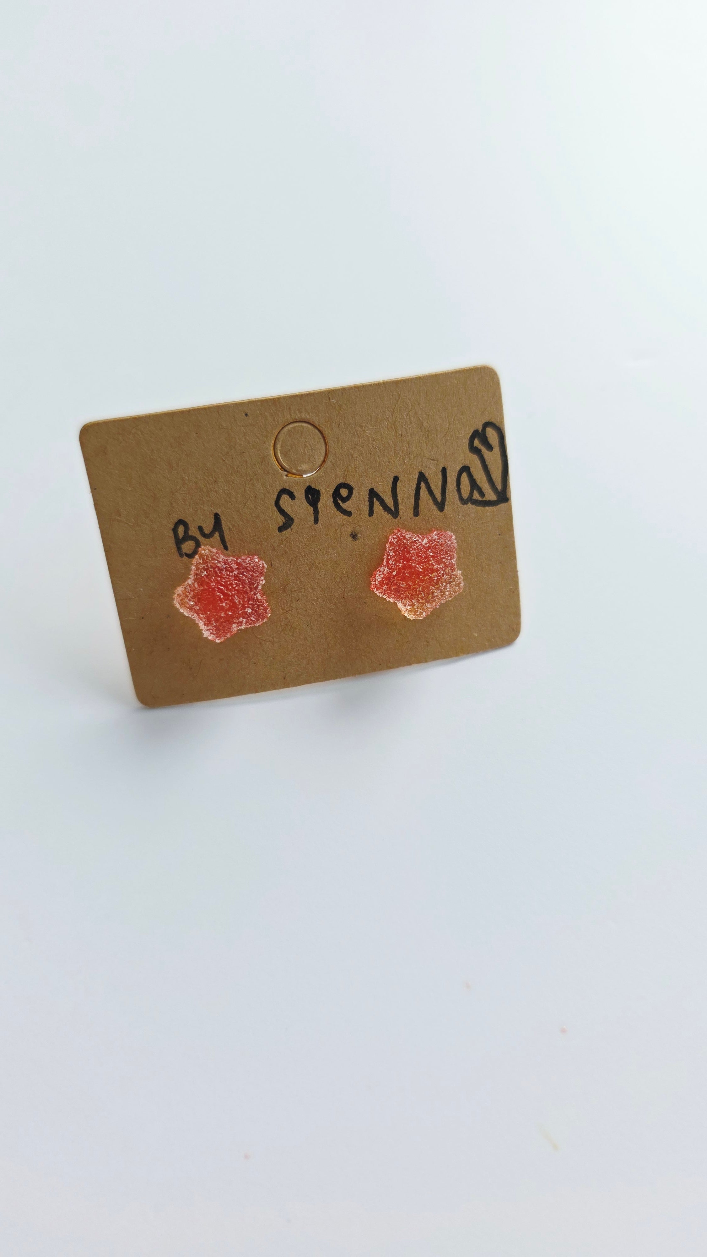 Sour Red Star Gummy Earrings
