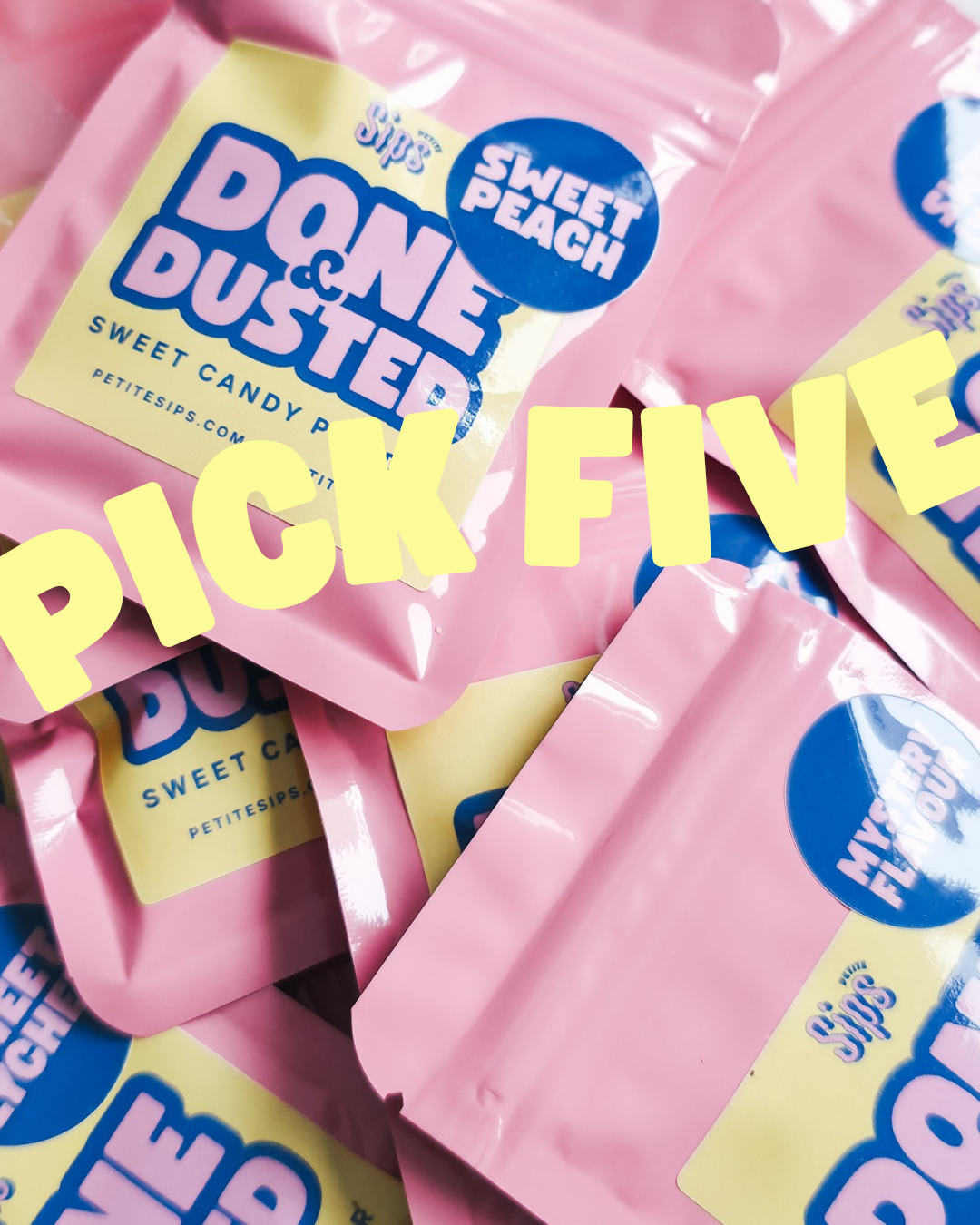 Pick 5 Candy Powder Samples Bundle